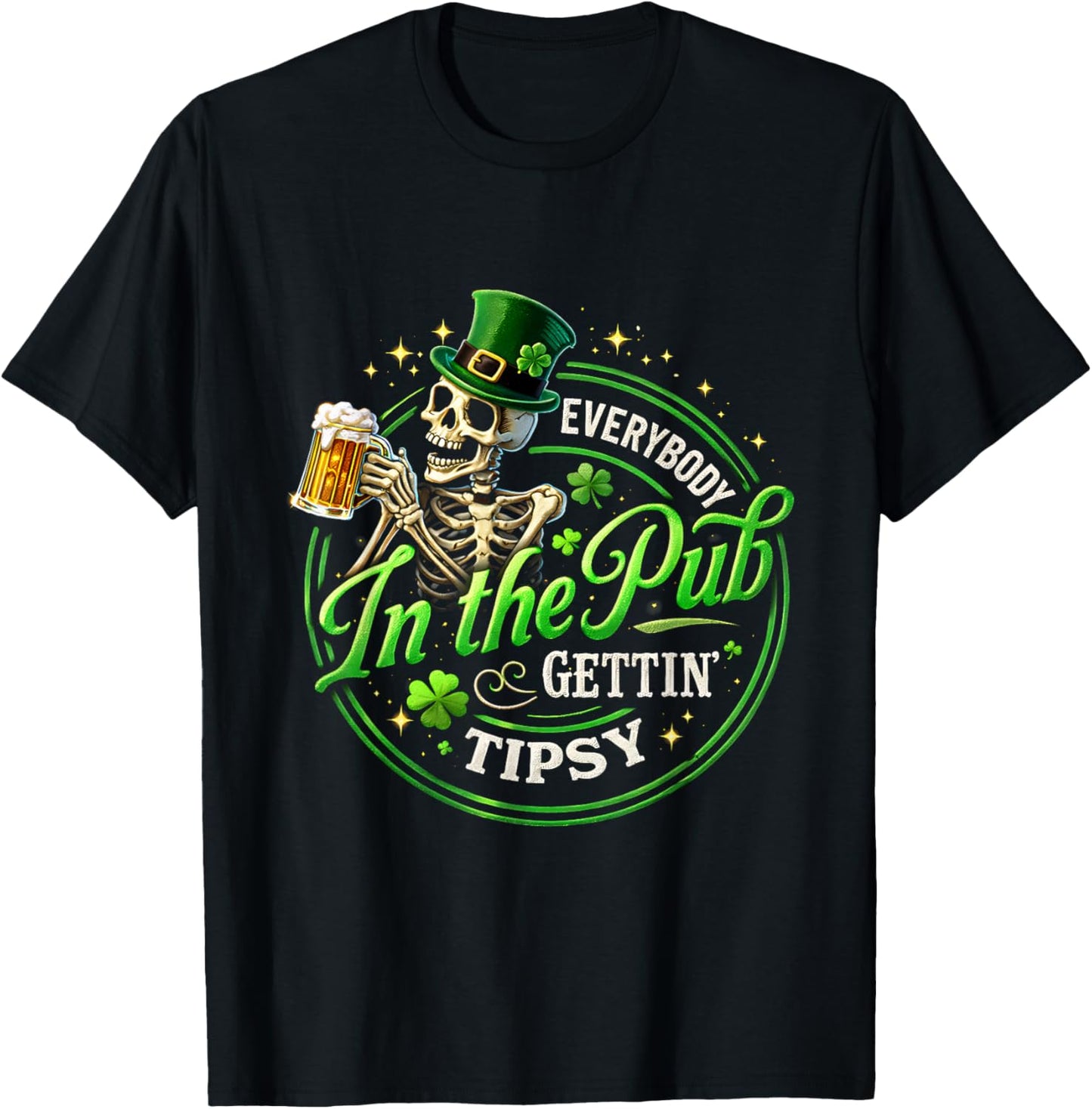 Patrick was A Saint Drinking Humor St. Patrick's Day Beer T-Shirt - T-Shirt | Black