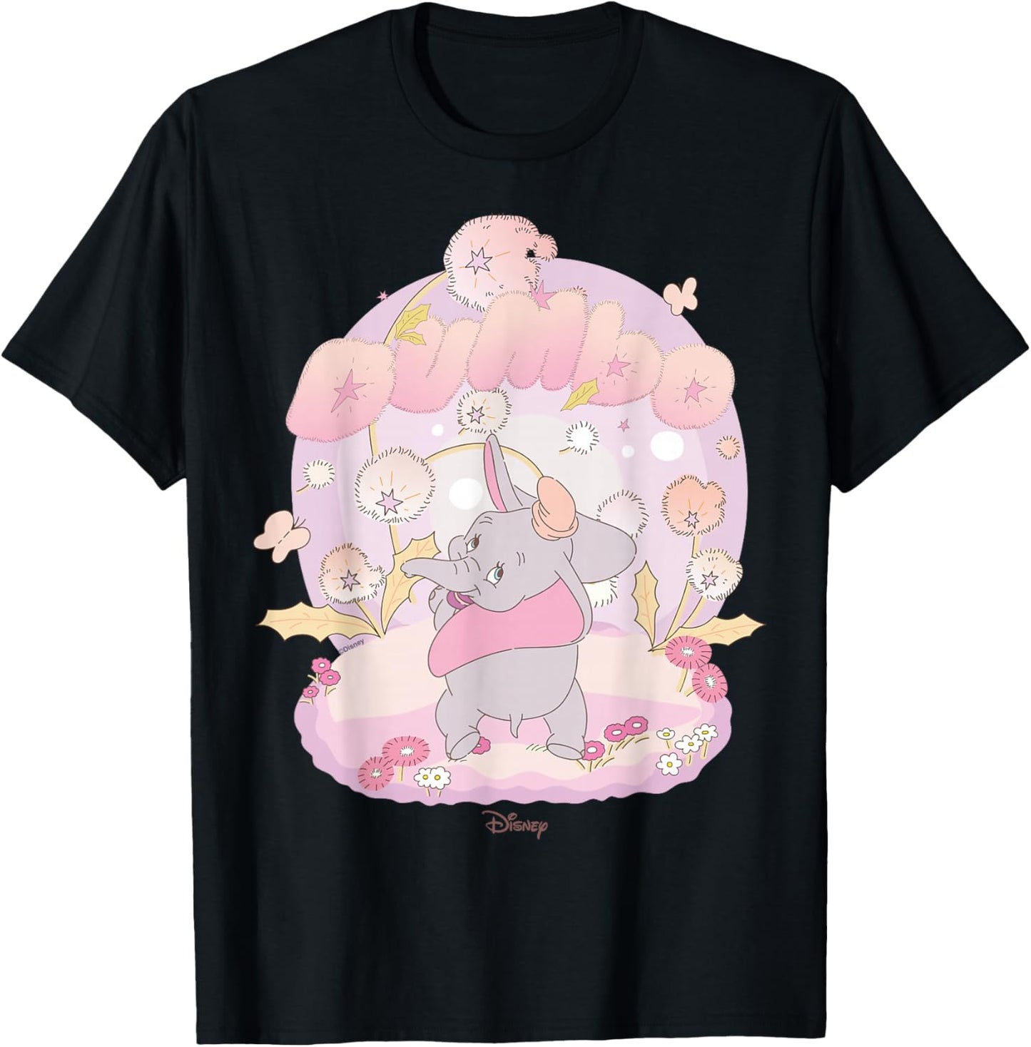 Disney Dumbo Classic Jumbo Kawaii T-Shirt - T-Shirt | Black