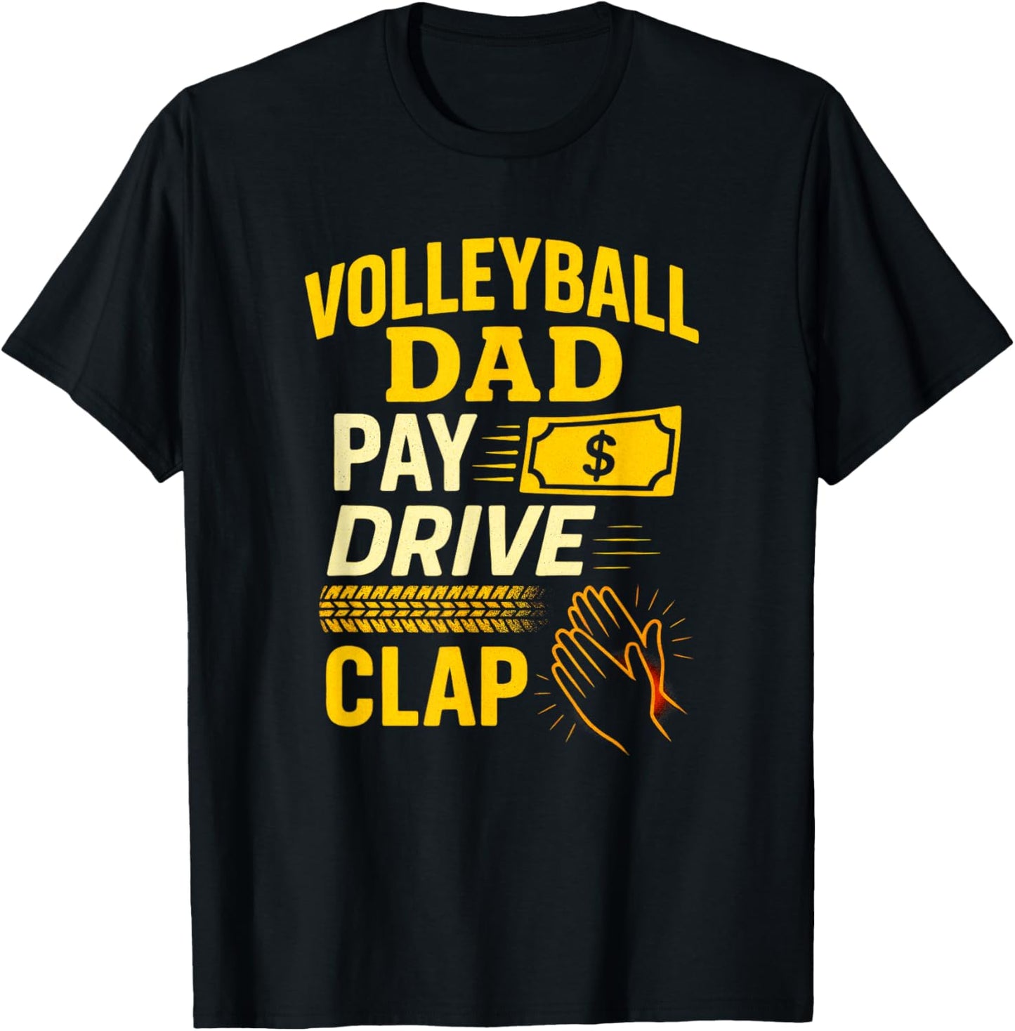 Volleyball DAD - Funny Proud Father Player T-Shirt - T-Shirt | Black