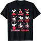 Valentines Physical Therapy Physical Therapist Silly Goose T-Shirt - T-Shirt | Black