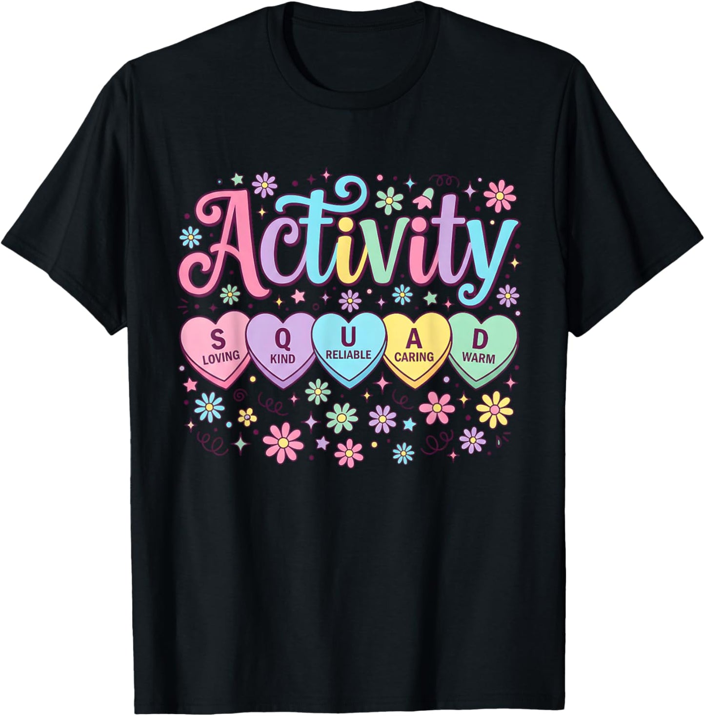 Floral Activity Assistant Squad Professionals Week Director T-Shirt - T-Shirt | Black