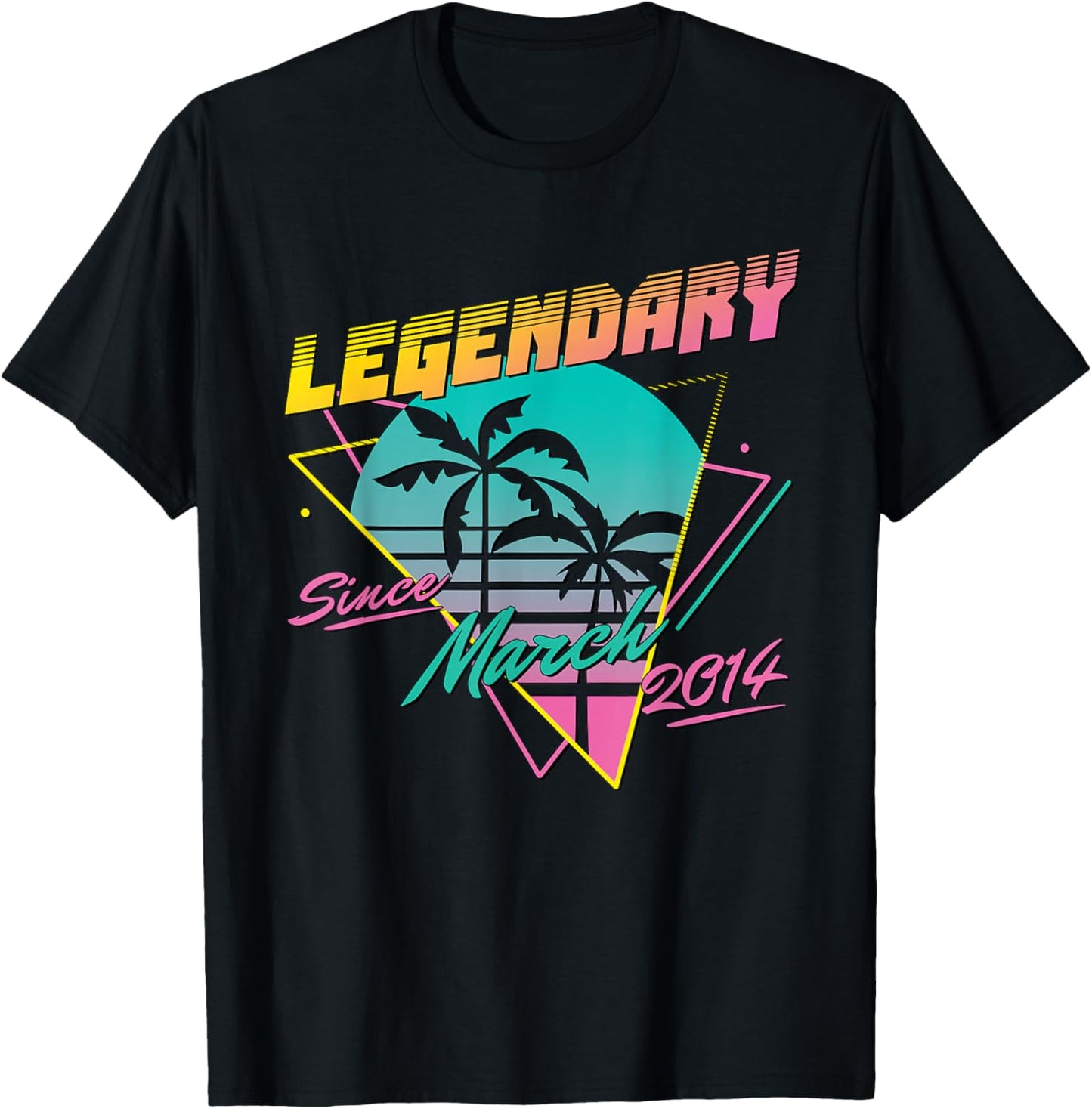Legendary Since March 2014 T-Shirt - T-Shirt | Black