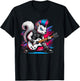 Cute Punk Squirrel, Rock'n Roll Goth, Guitar Kids Rock Star T-Shirt - T-Shirt | Black