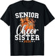 Loud Proud Basketball Cheer Senior Sister 2026 Cheerleading T-Shirt - T-Shirt | Black