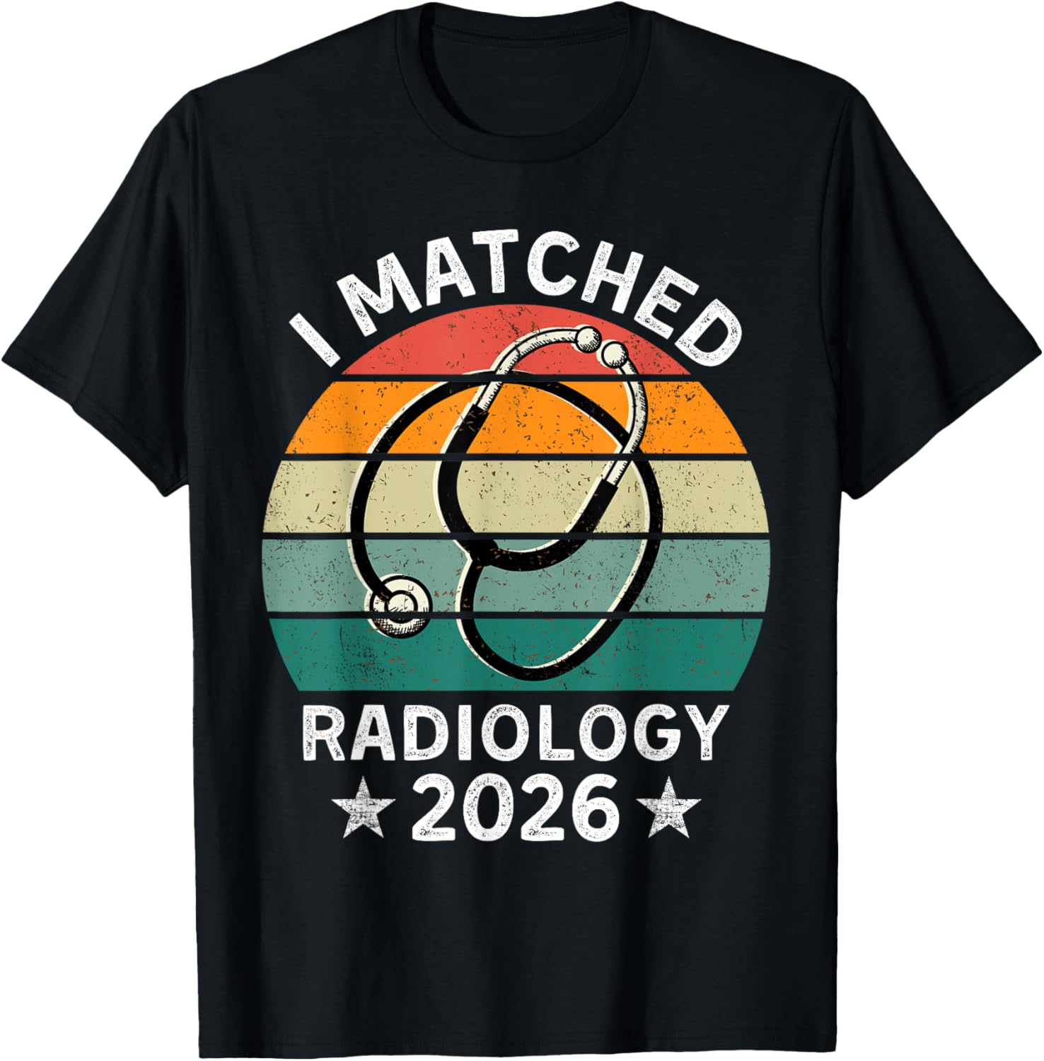 Match Day 2026 I Matched Radiology Physician Residency T-Shirt - T-Shirt | Black