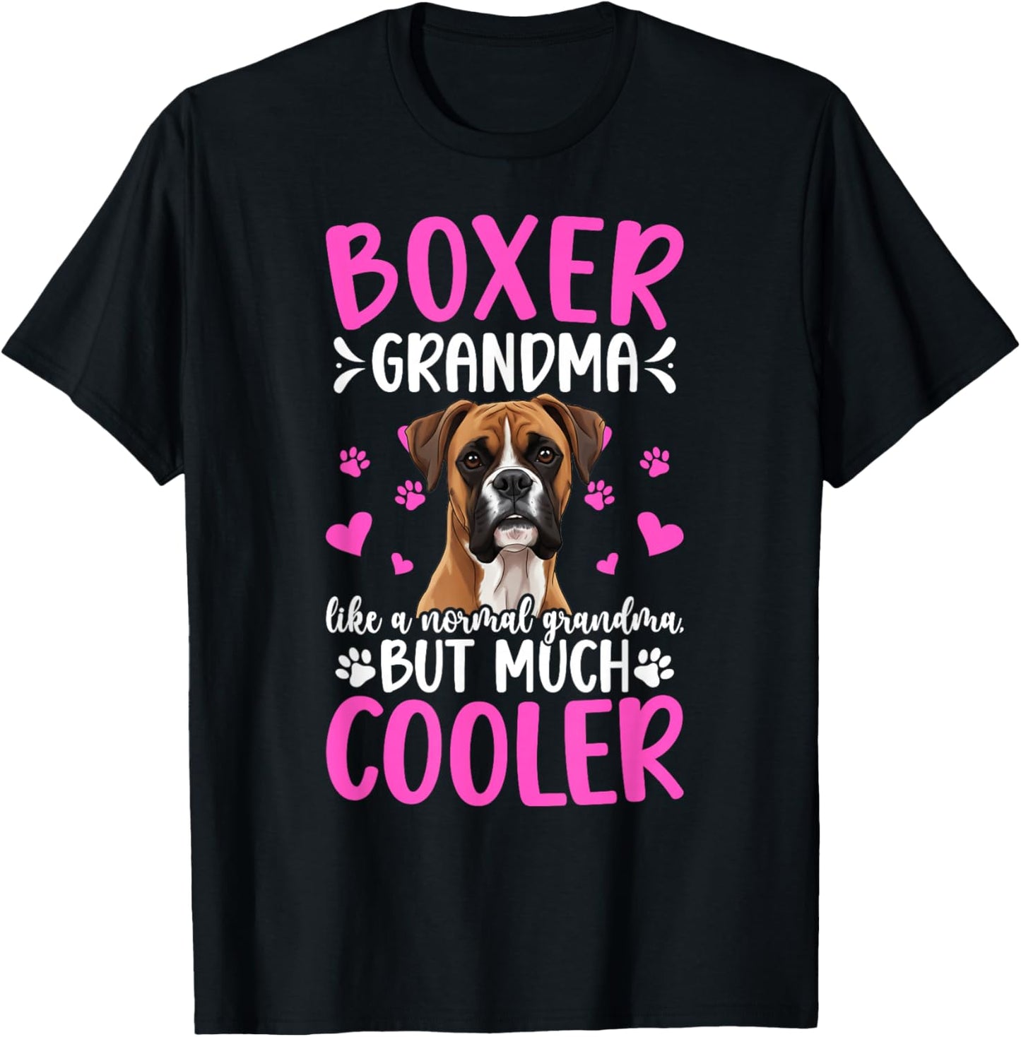 Boxer Grandma Definition Boxer Grandmother T-Shirt - T-Shirt | Black