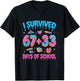 I Survived 100 Days of School I Survived 67 Days 6 7 Meme T-Shirt - T-Shirt | Black
