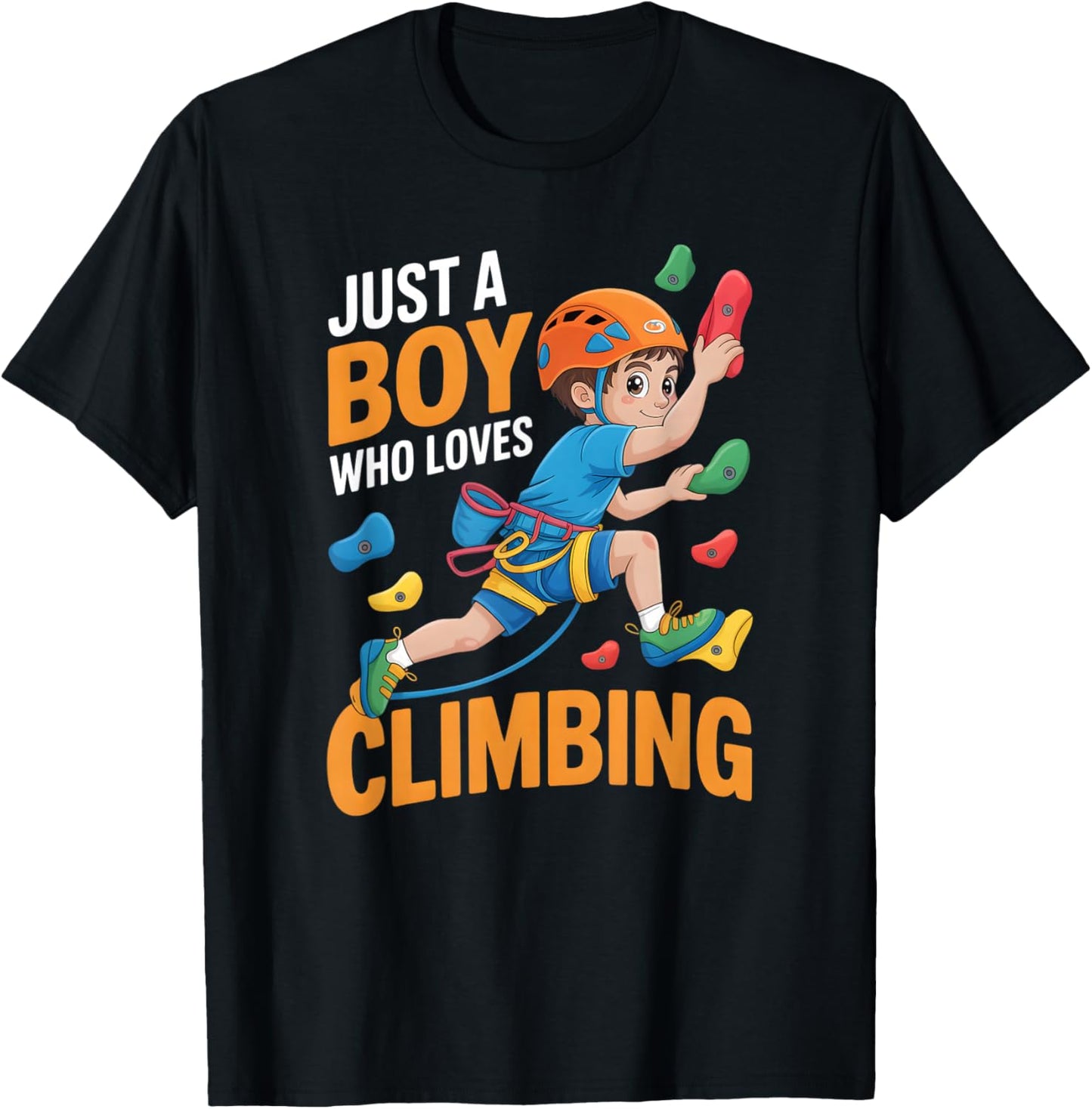 Boys Climbing T-Shirt - T-Shirt | Black