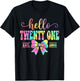 Hello Twenty One Est. 2005 Coquette Bow 21st Birthday Girl T-Shirt - T-Shirt | Black