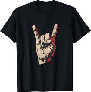 Awesome Rock'n Roll Sign Costume for Boys and Girls T-Shirt - T-Shirt | Black