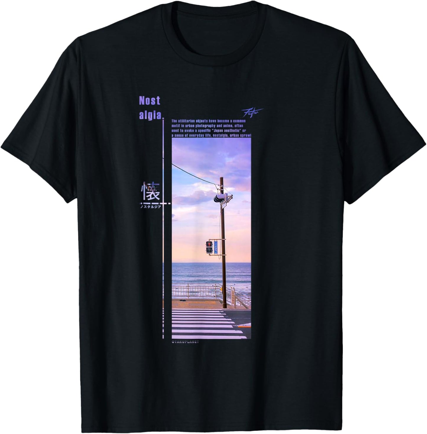Nostalgic Tokyo Streetwear in Japanese Retro Vibes Vaporwave T-Shirt - T-Shirt | Black