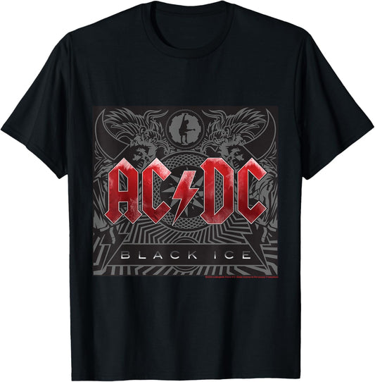 AC/DC Music Band Black Ice Iconic Power T-Shirt - T-Shirt | Black