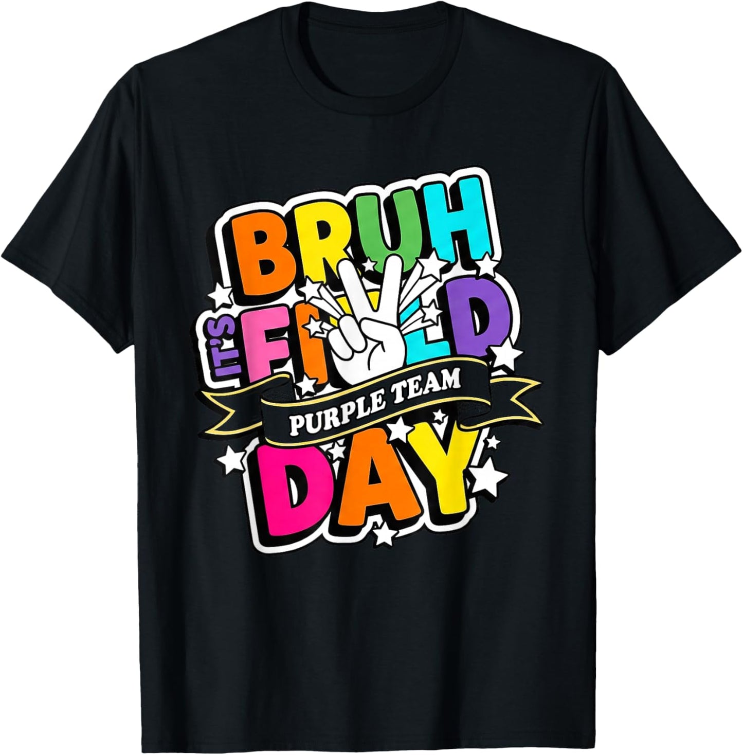 Purple Team Field Day T-Shirt - T-Shirt | Black