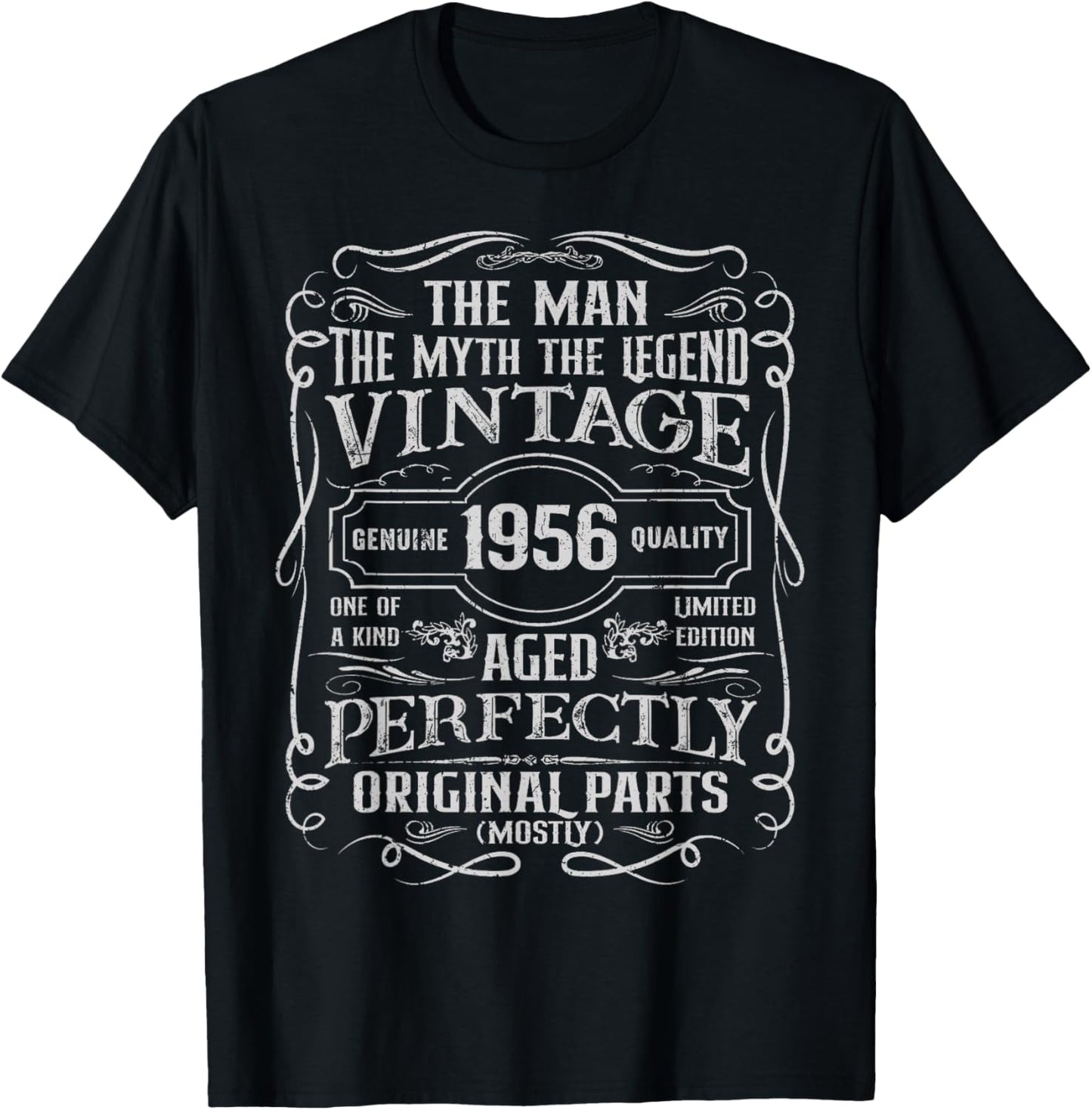70 Year Old Gifts Vintage 1956 Man Myth Legend 70th Birthday T-Shirt - T-Shirt | Black