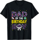 Dad of The Birthday Boy Space Astronaut Birthday Family T-Shirt - T-Shirt | Black