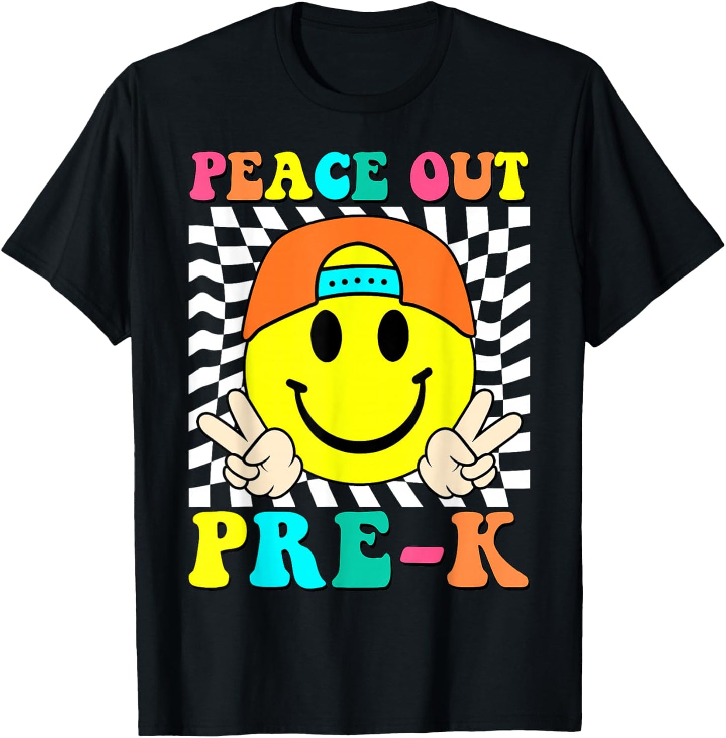 Last Day of School Peace Out Pre-K Kids Boy Graduation Prek T-Shirt - T-Shirt | Black