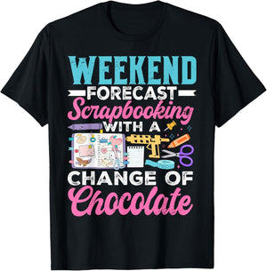 Funny Scrapbooking Art Crafting Lover Crafter T-Shirt - T-Shirt | Black
