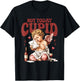 Retro Not Today Cupid Sarcastic Valentine XOXO Hearts Love T-Shirt - T-Shirt | Black
