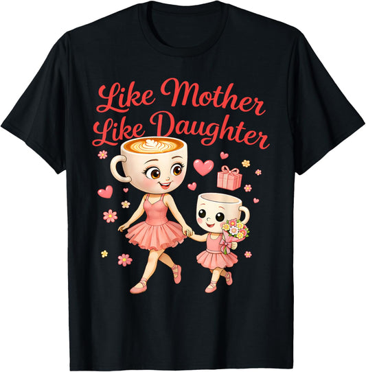 Mother's Day 2026 Funny Mom Daughter Meme Gen Alpha AI Joke T-Shirt - T-Shirt | Black