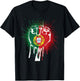 Portugal Flag Portuguese Pride Portuguese Roots Portugal T-Shirt - T-Shirt | Black