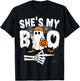 He's My Boo Matching Couple Halloween Couples She's My Boo T-Shirt - T-Shirt | Black