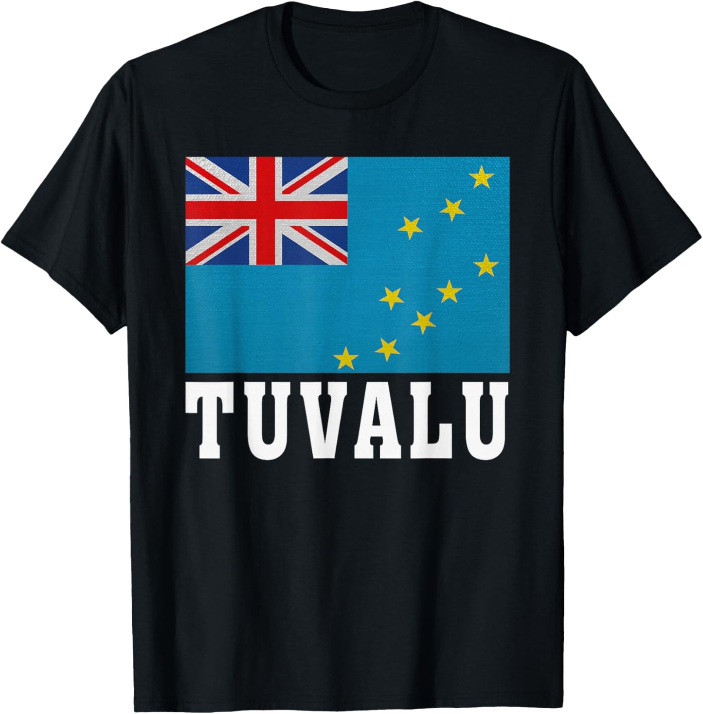 Tuvalu Flag Patriotic National Roots Souvenir T-Shirt - T-Shirt | Black