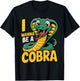 Bold King Scale Vintage Venom Fun Curled Super Retro Cobra T-Shirt - T-Shirt | Black