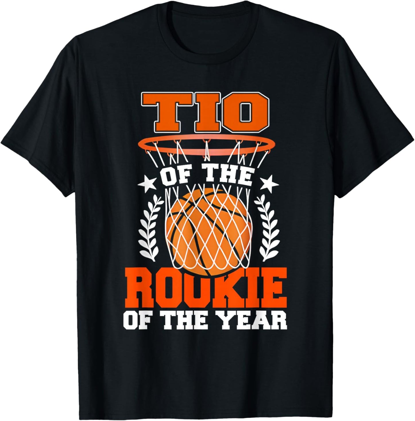 TIO of Rookie 1st Basketball Bday Theme Matching T-Shirt - T-Shirt | Black