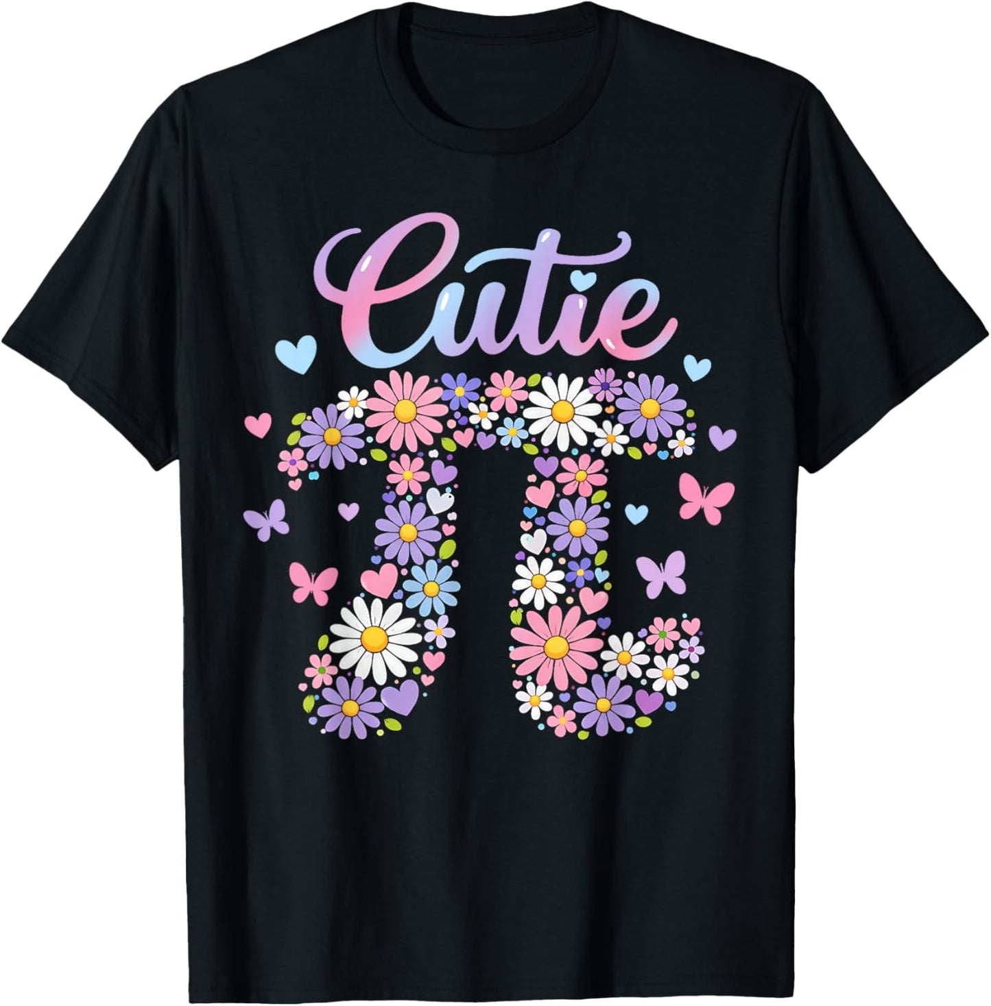 Cutie Pi Day Women Kids Men Toddler Math Teacher Student T-Shirt - T-Shirt | Black