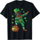 St Patricks Day Dabbing Leprechaun Boys Girls Men Dab T-Shirt - T-Shirt | Black
