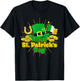 Happy St Patricks Day Green Irish Shamrock Men Women Kids T-Shirt - T-Shirt | Black