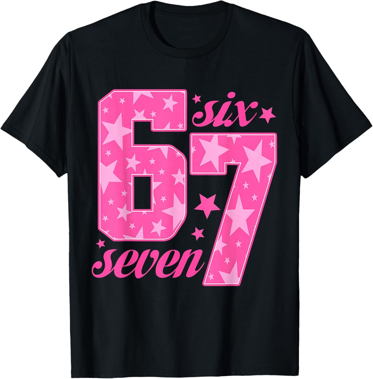 67 Funny Meme Pink Girl T-Shirt - T-Shirt | Black