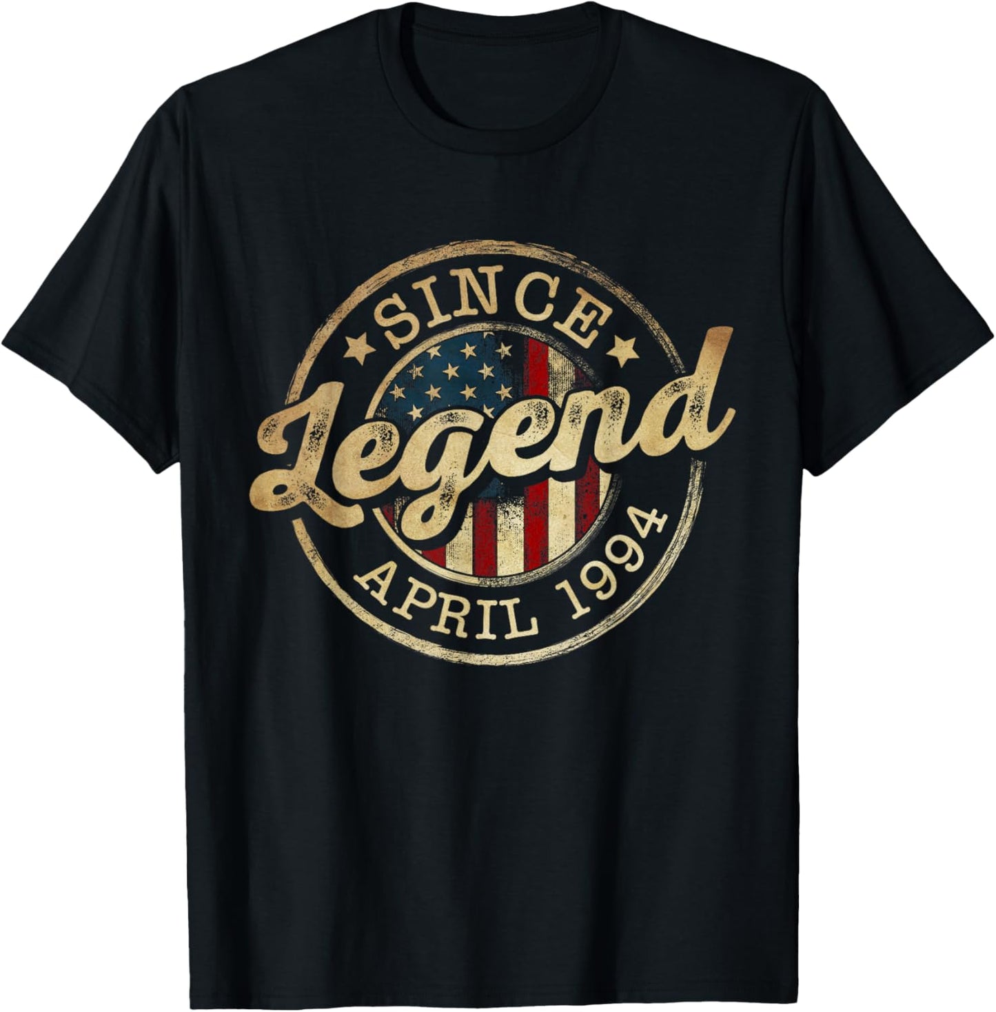 Legend Since April 1994 Vintage 32nd Birthday Classic T-Shirt - T-Shirt | Black