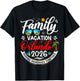 Family Vacation Orlando 2026 Beach Summer Vacation 2026 T-Shirt - T-Shirt | Black