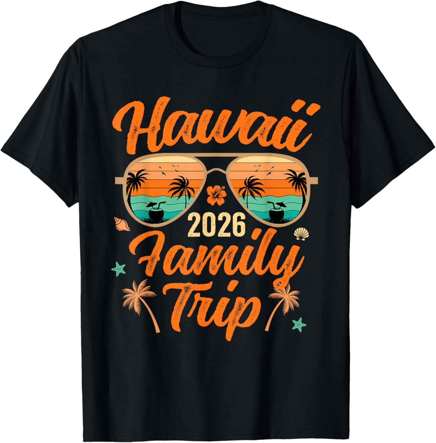 Hawaii Family Trip 2026 Vacation Hawaii Family Travel T-Shirt - T-Shirt | Black