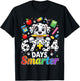 67 34 Days Smarter Dog 101 Day of School Girl Teacher Kid T-Shirt - T-Shirt | Black