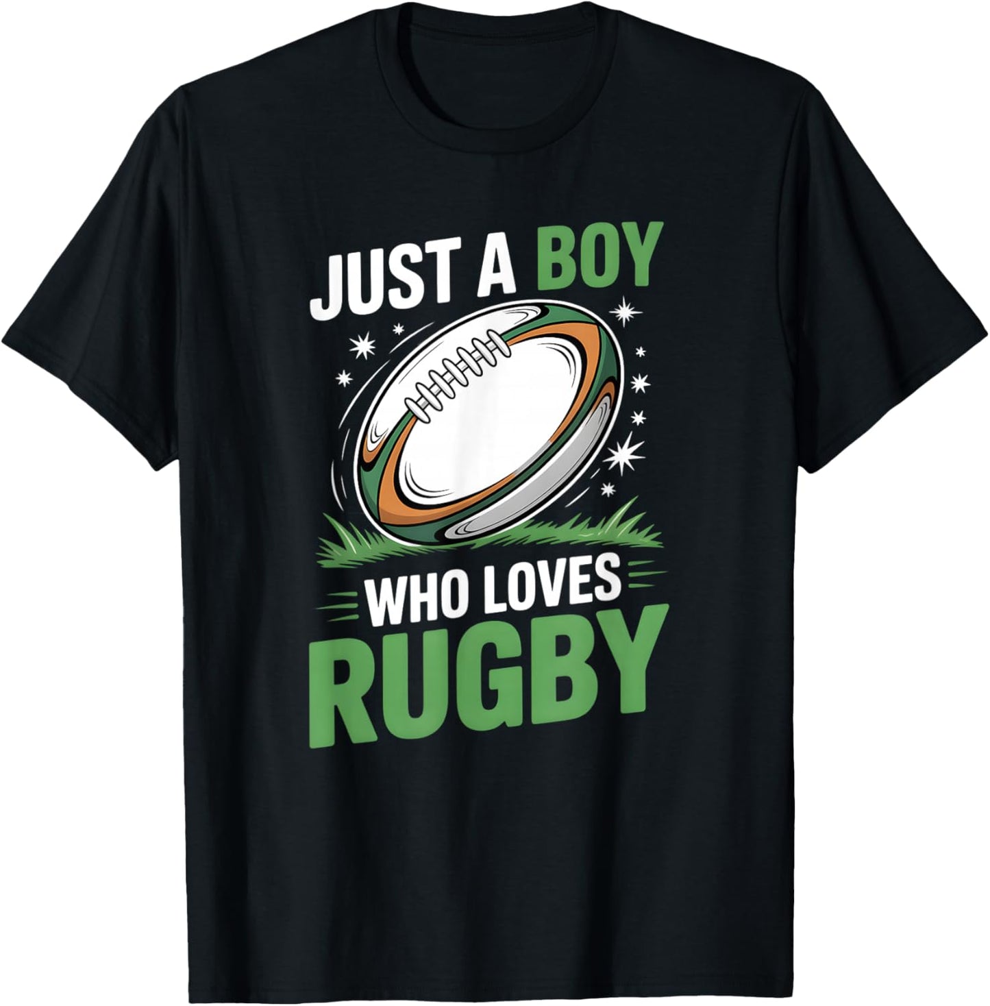 Boys Rugby T-Shirt - T-Shirt | Black