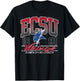 Elizabeth City State Vikings Vintage Kicking It Dark Heather T-Shirt - T-Shirt | Black