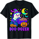 Boo Dozer Ghost Bulldozer Halloween Construction Trucks T-Shirt - T-Shirt | Black