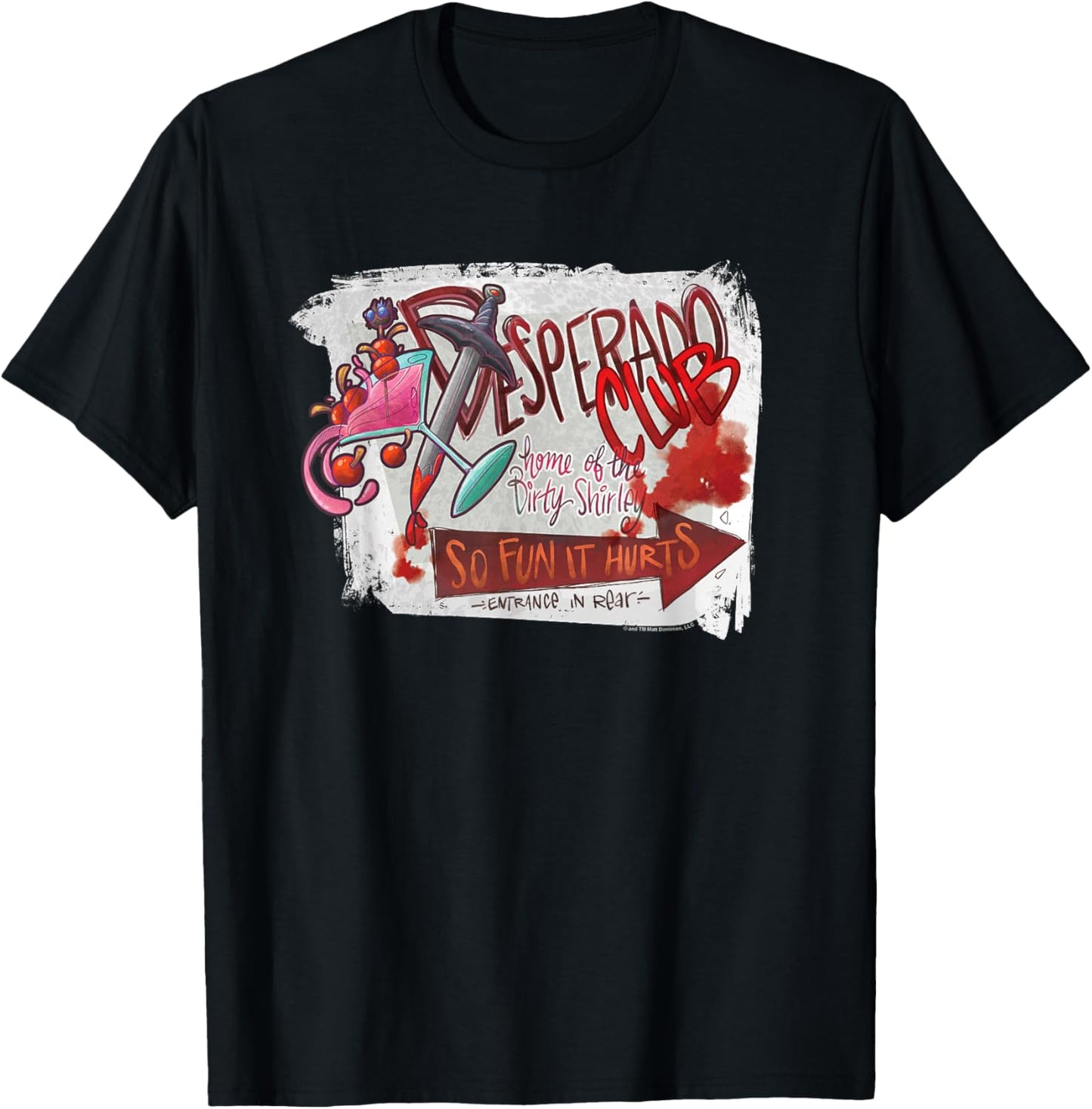 DCC The Desperado Club So Fun it Hurts Graffiti Sign Book T-Shirt - T-Shirt | Black