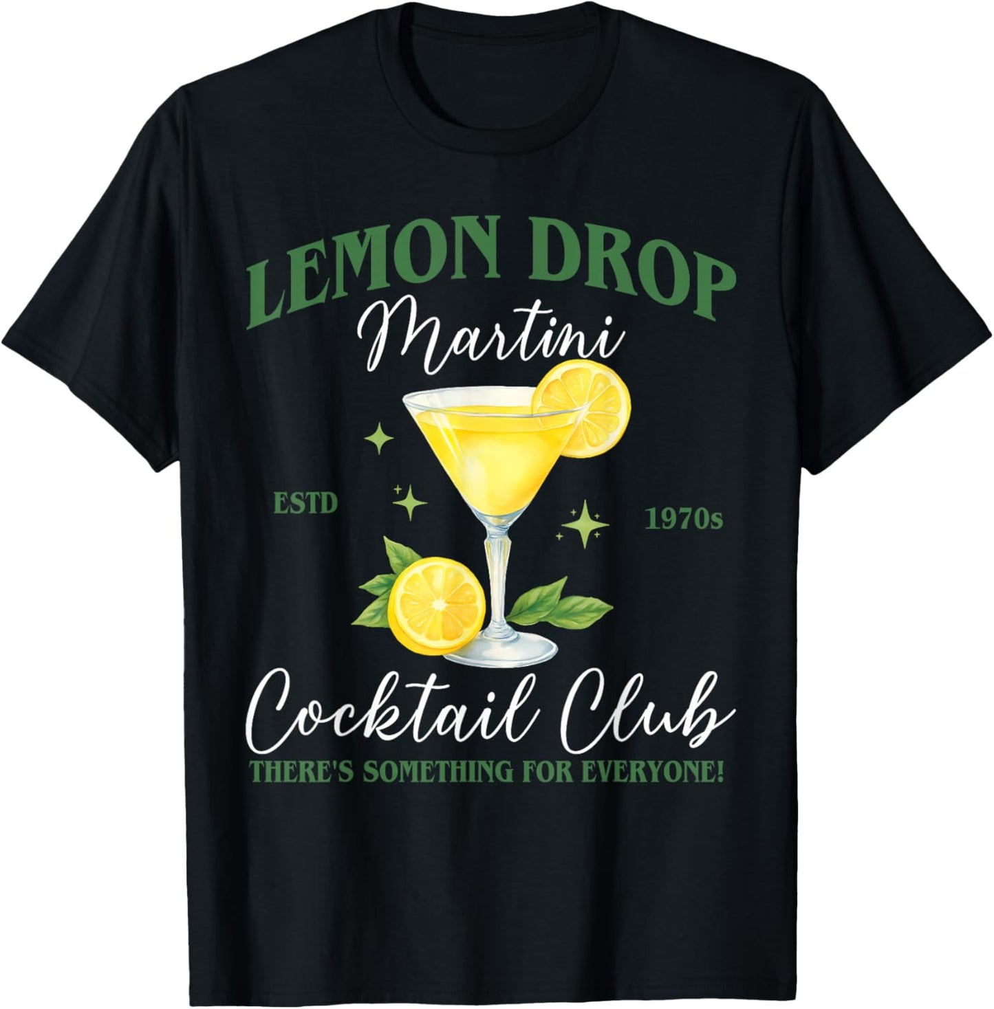 Lemon Drop Martini Social Club Drinking Cocktail T-Shirt - T-Shirt | Black