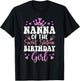 Nanna of The Sweet Sixteen Bday Girl 16th Pink Crown T-Shirt - T-Shirt | Black