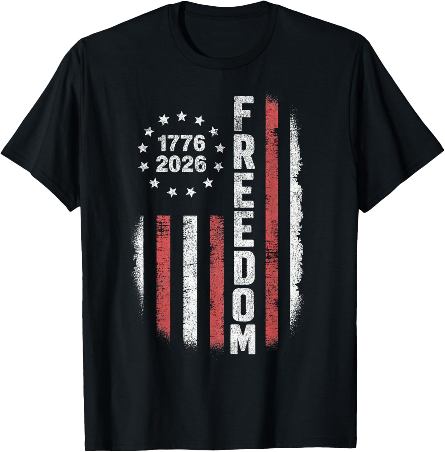 Vintage American Flag T-Shirt - T-Shirt | Black