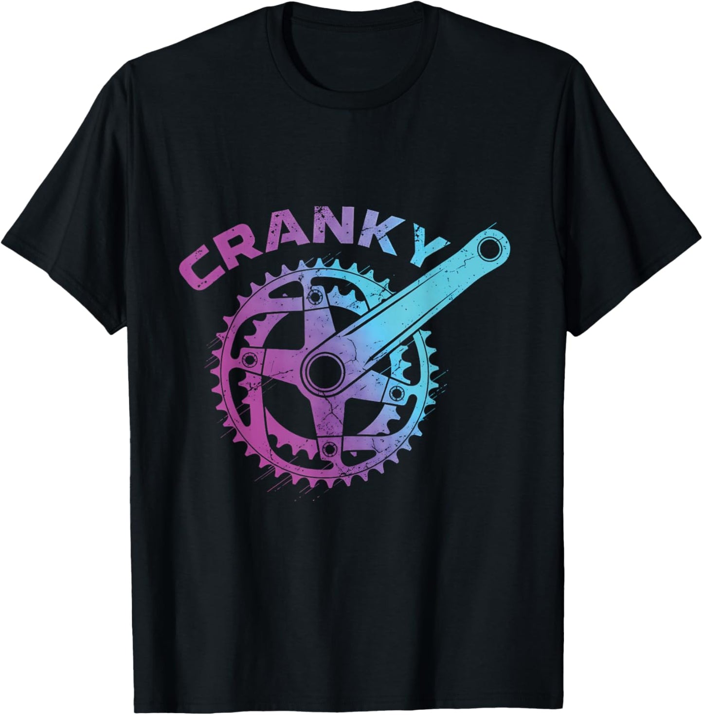 Cranky Bike Gear Cycling Lover Cyclist | Bicycle Lover T-Shirt - T-Shirt | Black
