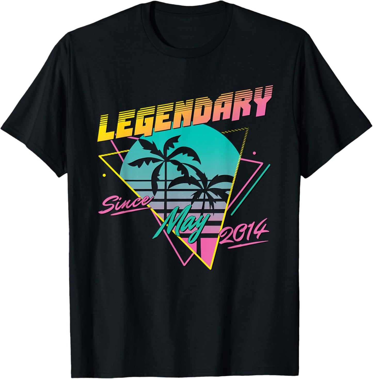 Legendary Since May 2014 T-Shirt - T-Shirt | Black