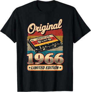 59th Birthday Retro Vintage 1966 Men Women T-Shirt - T-Shirt | Black