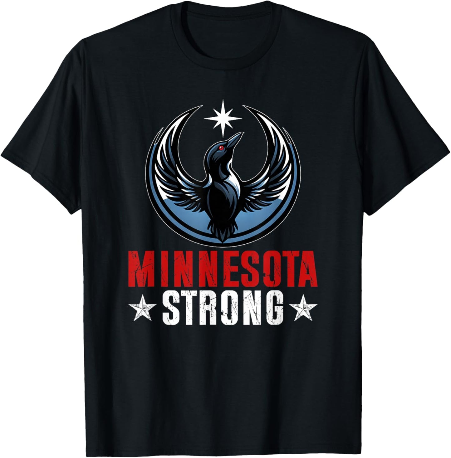 Retro Vintage Minnesota Strong T-Shirt - T-Shirt | Black
