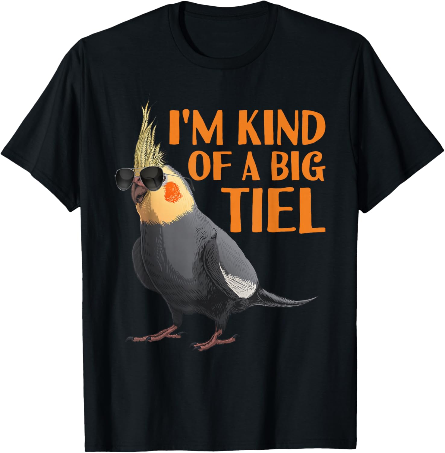 Cool Cockatiel Design Women Cockatoo Cockatiel Lover T-Shirt - T-Shirt | Black