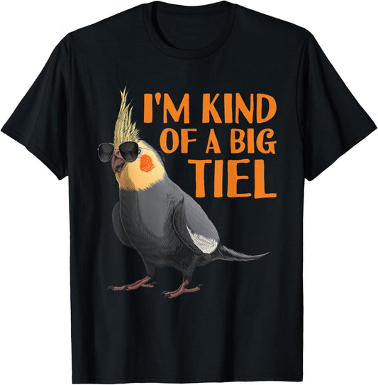 Cool Cockatiel Design Women Cockatoo Cockatiel Lover T-Shirt - T-Shirt | Black