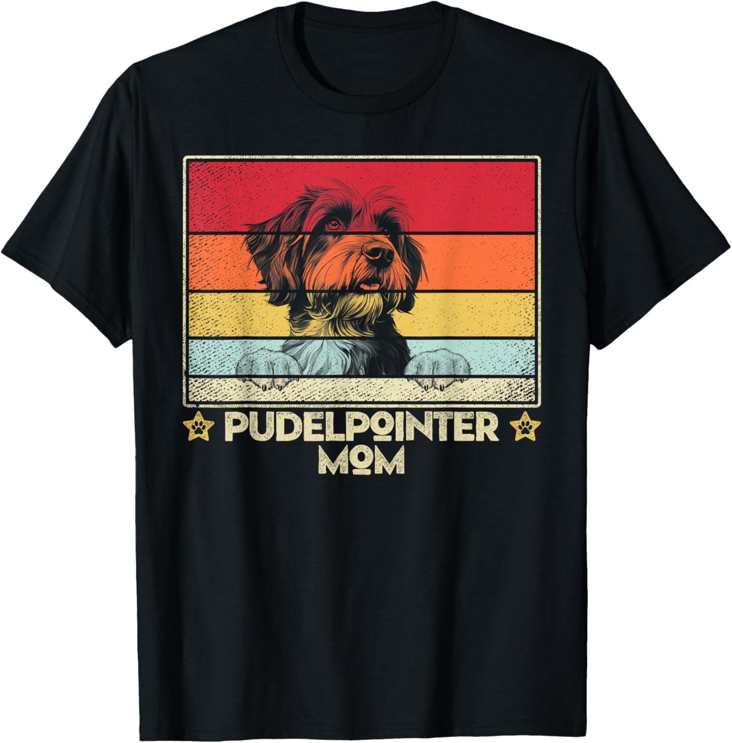 Pudelpointer Mom Classic Retro Vintage Style T-Shirt - T-Shirt | Black